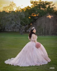 Quinceanera in field