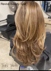 Highlights long hair and hair extensions