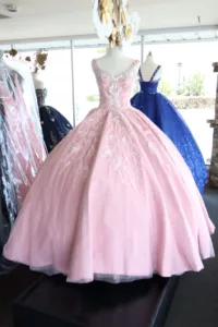 Hermoza Quinceanera pink dress
