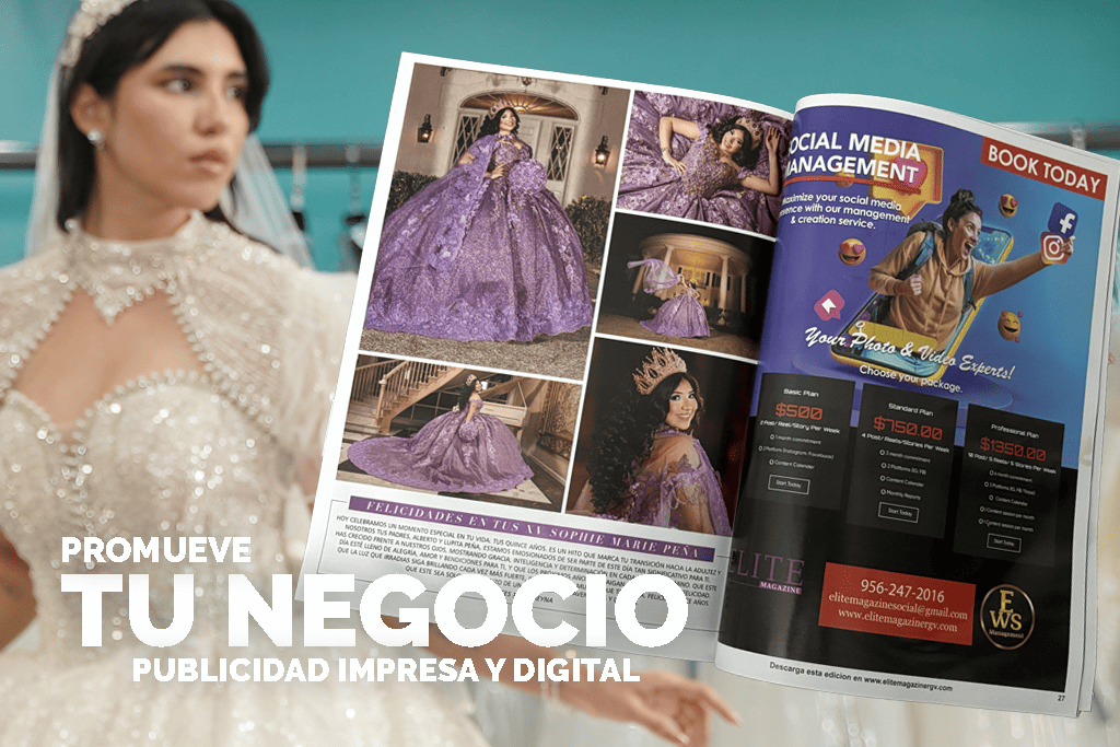 Promueve tu negocio Elite Magazine. Publicidad impresa y digital